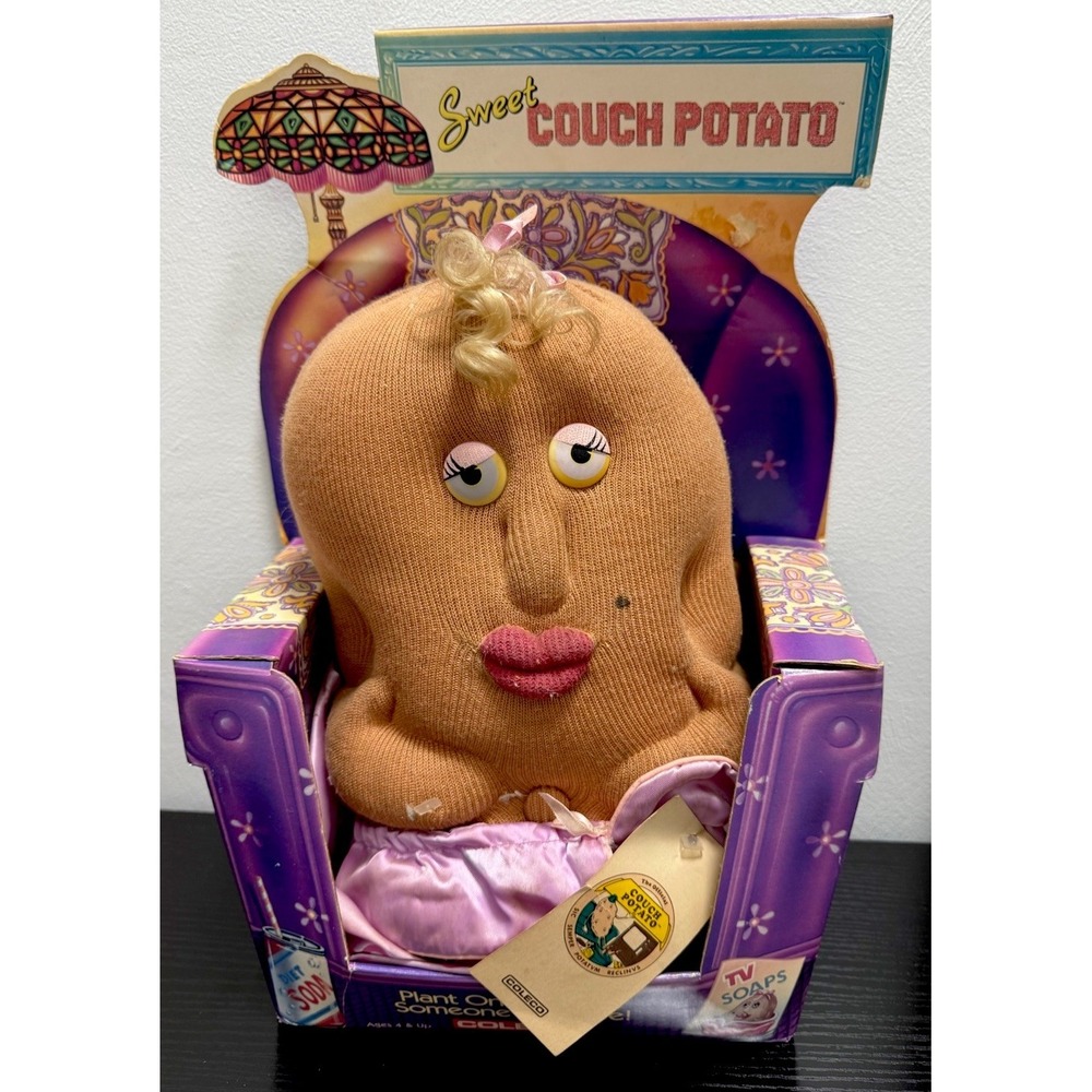 NEW Vintage 1987 Coleco Couch Potato 14" Stuffed Plush Toy Figure